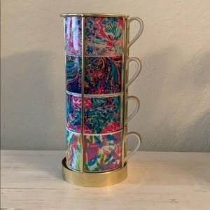 Lilly Pulitzer cappuccino set